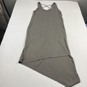 Splendid Tank Dress Asymmetrical Sleeveless Casual Gray Earthy Minimalist XS